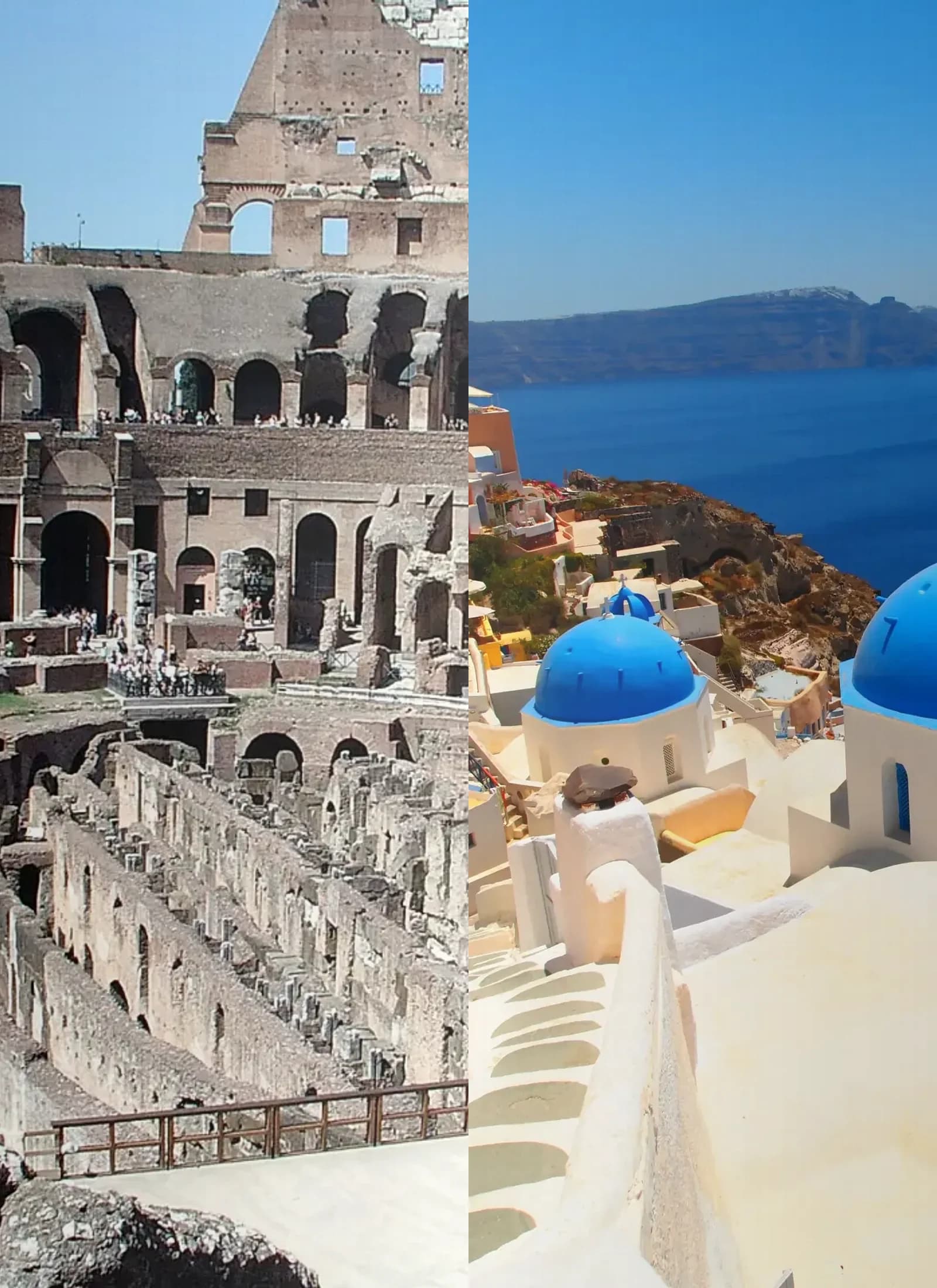 Destino: Italia + Grecia